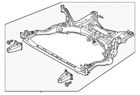 Front subframe Mazda 6 13-17