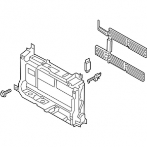 Radiator deflector blinds assembly Ford Ecosport 18-22 2.0 with motor