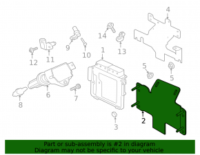 Land Rover Range Rover Velar 18-23 2.0T, 3.0T, 5.0T Engine Computer ECU Bracket Small