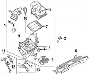 Ford Escape MK4 21-25 Hybrid Air Filter Housing