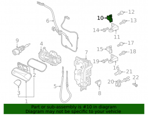 Upper front right door hinge Volkswagen ID.4 21-23