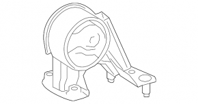 Engine mount rear Lexus NX200t NX300 15-21 FWD