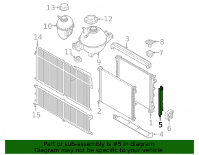 Left radiator trim BMW X3 G01 20- 2.0T plastic