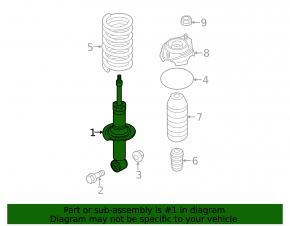 Rear left shock absorber Subaru WRX 15-21