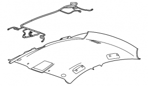Ceiling trim Chevrolet Malibu 13-15 under the hatch ser