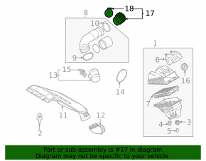 Air duct for manifold Hyundai Sonata 20-23 2.5