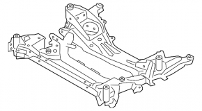 Front subframe for BMW 3 Series G20 19-25 M4. Comp m xdrive, M3. Awd, Competition, Convertible