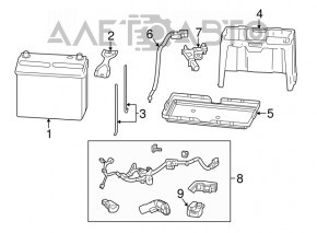 Battery cover Acura ILX 13-15