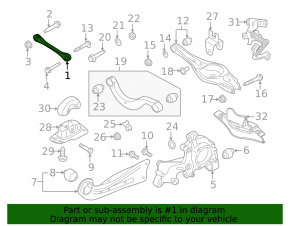 Rear left transverse rod VW Atlas 18-