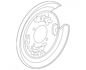 Rear left brake disc cover Honda CRV 12-16