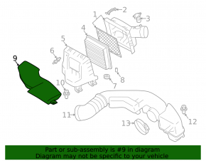 Air intake Subaru XV Crosstrek 18-20
