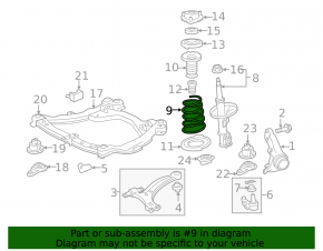 Front left spring Toyota Camry v40
