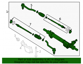 Steering rack Nissan Altima 13-18