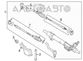 Steering rack Nissan Altima 13-18