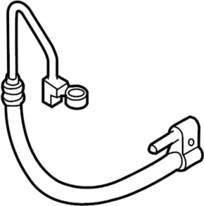 High-pressure power steering hose for Infiniti FX35 03-04 RWD