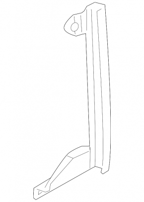 Rear right door glass guide Audi Q7 4L 10-15