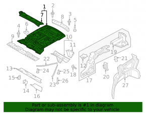 Audi Q7 trunk trough 16-