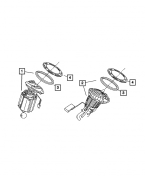 Fuel pump petrol pump right Dodge Charger 11-