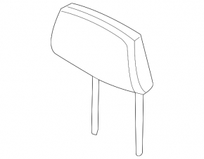 Rear left headrest BMW 3 F30 4d 12-18, black leather, for a solid backrest, for cleaning
