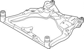 Front subframe for Nissan Pathfinder 13-20 AWD