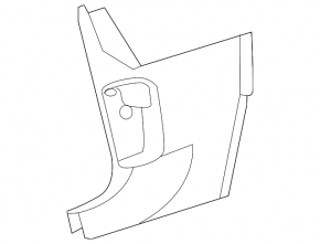 Front pillar trim lower right VW Beetle 12-19 black
