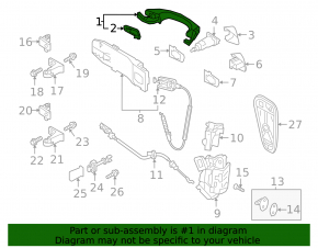 Door handle outer front left VW Passat 20-22 keyless