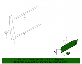 Door trim lower rear left VW Tiguan 09-17 mat