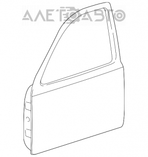 Door assembly front right Lincoln Town Car 98-11 black bumpers