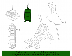 Parking button BMW X1 F48 16-22