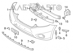 Nissan Murano z51 09-14 front bumper tow hook cap