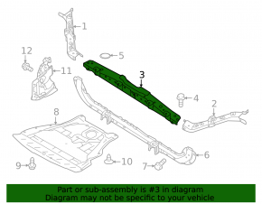 TV bar upper Nissan Rogue Sport 17-19