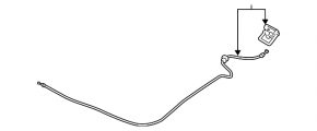 Nissan Juke 15-17 Hood Release Cable