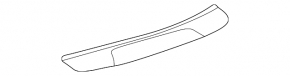 Door sill outer rear right Toyota Camry v70 18-24 black, worn