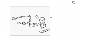 Rear right door handle mechanism for a 2012 Toyota Avalon
