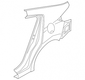 Rear right wing Hyundai Elantra AD 17-18