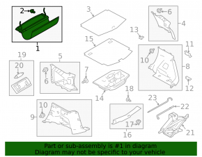 Nissan Versa Note 13-19 Trunk Shelf