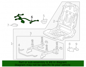 Honda Accord 13-17 passenger seat wiring