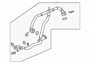 Upper cooling hose Chevrolet Equinox EV 24-26 with sensor