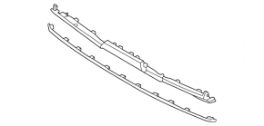 Front Bumper Lip Cover Kia Niro 23- HEV, PHEV Lower