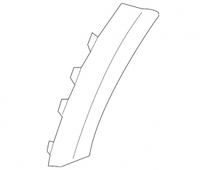 Rear left fender arch trim Kia Niro 17-19 HEV, PHEV on bumper
