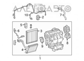 Heater assembly Lexus RX450h 10-15