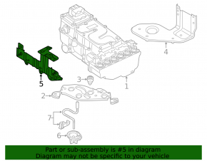 Inverter bracket upper Audi Q5 8R 13-16 hybrid