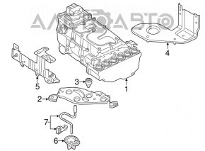 Inverter bracket upper Audi Q5 8R 13-16 hybrid