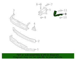 Front bumper mount left Audi A5 F5 17-