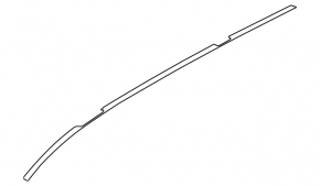 Roof lining left Subaru Forester 14-18 SJ under roof rails, without fasteners