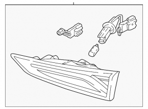Right inner tailgate light for Hyundai Kona 22-23