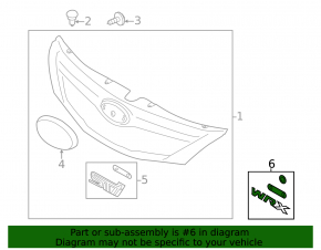 Emblem inscription WRX radiator grille grill Subaru Impreza WRX GH 09-10