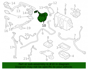 Air pump Porsche Macan 15-18 3.0T, 3.6T