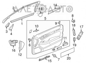 Mercedes CLA 14-19 Trunk Lid Release Button