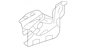 Right bonnet hinge Mercedes W213 E 17-23